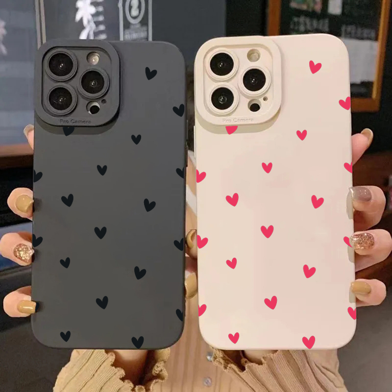 Samsung Galaxy S25 - Capas Protetoras de Celular Coração Preto