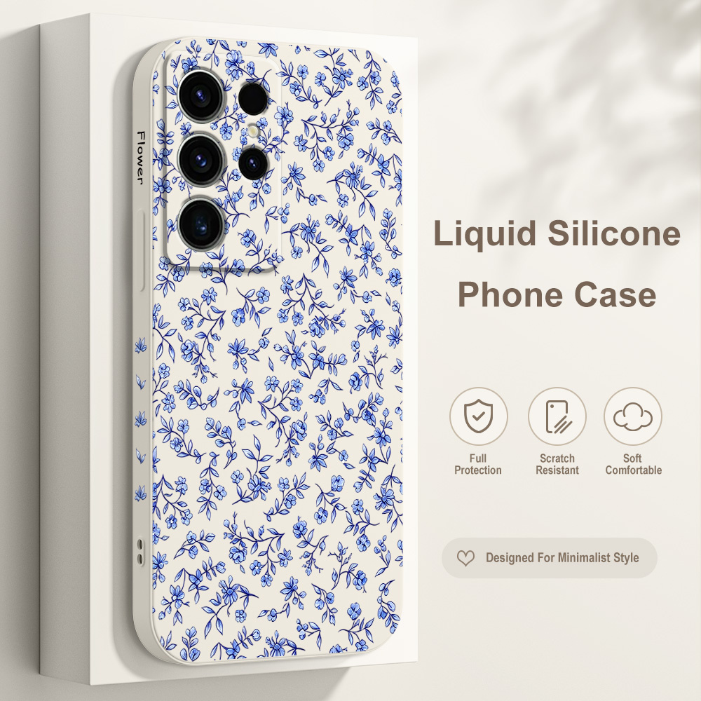 Samsung Galaxy S25 - Capa de Telefone Floral Torcida para